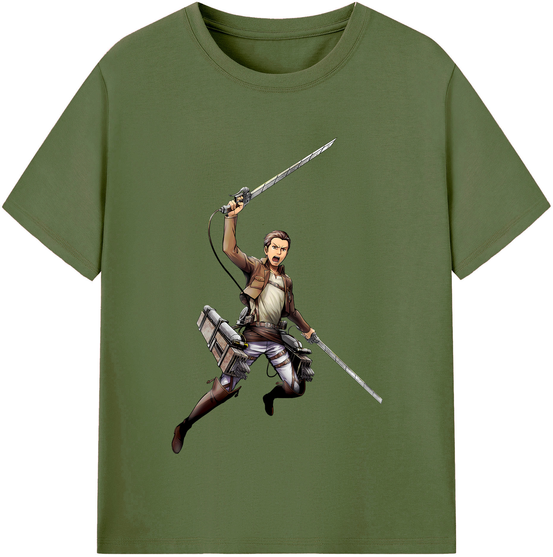 （画像用） 進撃の巨人 Attack on Titan 綿100％半袖Tシャツ（フロントプリント）